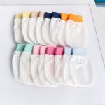 Adeimoo Baby Boy Girl No Scratch Silk Cotton Mittens Mesh Breathable Drawstring Gloves for Newborn Toddler Infants 8 Pack (Eyelet Mitten) - Image 2